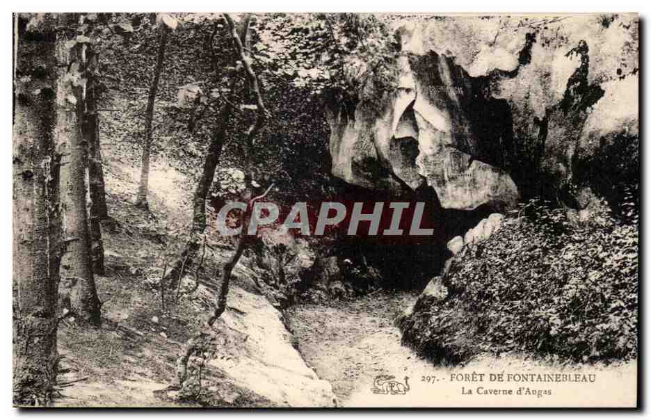Forêt de Fontainebleau — La Caverne d'Augas — éditeur non identifié, n° 297