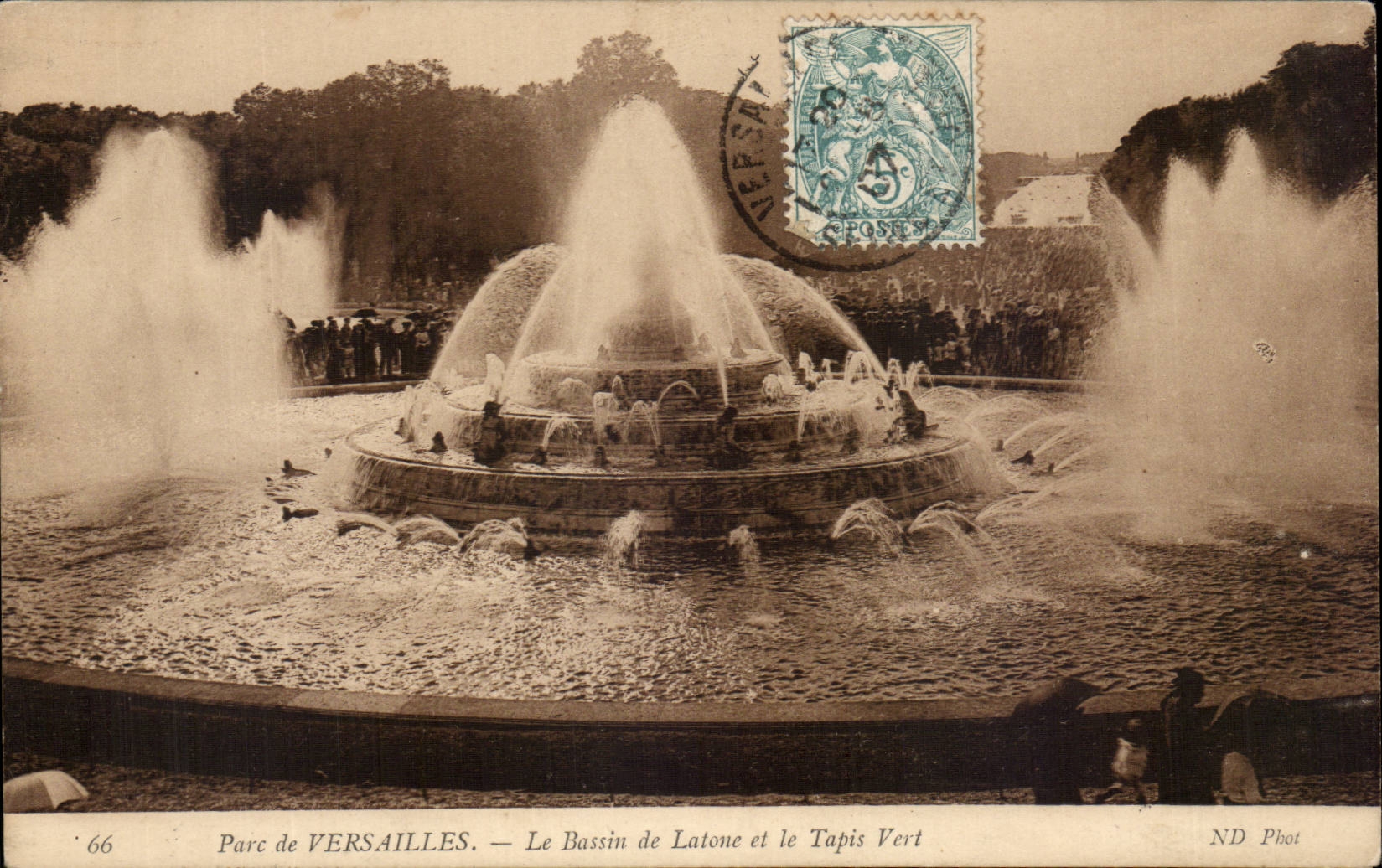 CPA Parc de Versailles Le bassin de Latone et le tapis vert