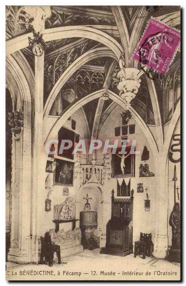 CPA La Benedictine a Fecamp Musee Interieur de l'oratoire