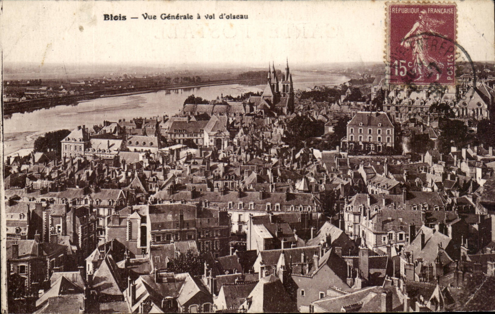 Blois — Vue Générale à vol d'oiseau — L. Lenormand, Orléans