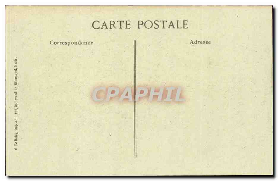 CPA Revue du 14 juillet 1917 Place de la Bastille Paris Militaria — Rückseite