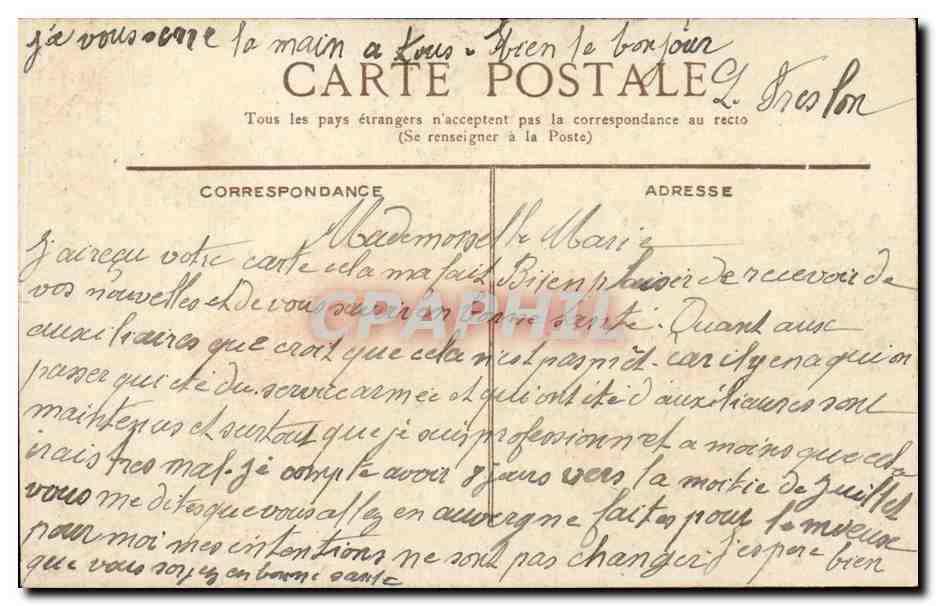 CPA Bordeaux Vue generale des quais des salinieres — Verso