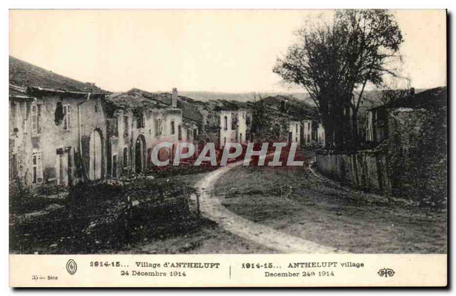 Village d'Anthelupt — Décembre 1914 — Édition La Série