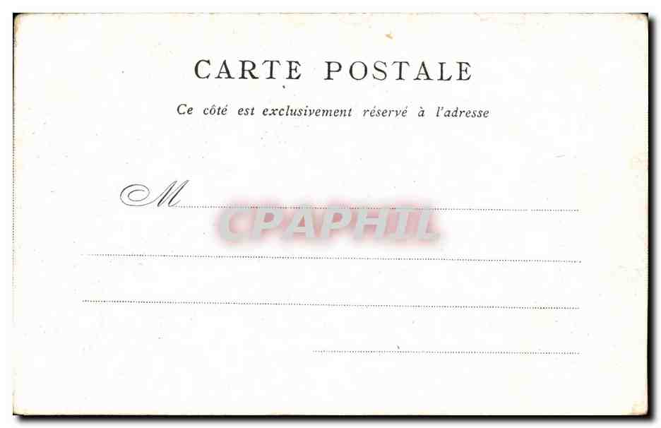 CPA Paris Palais Bourbon — Rückseite