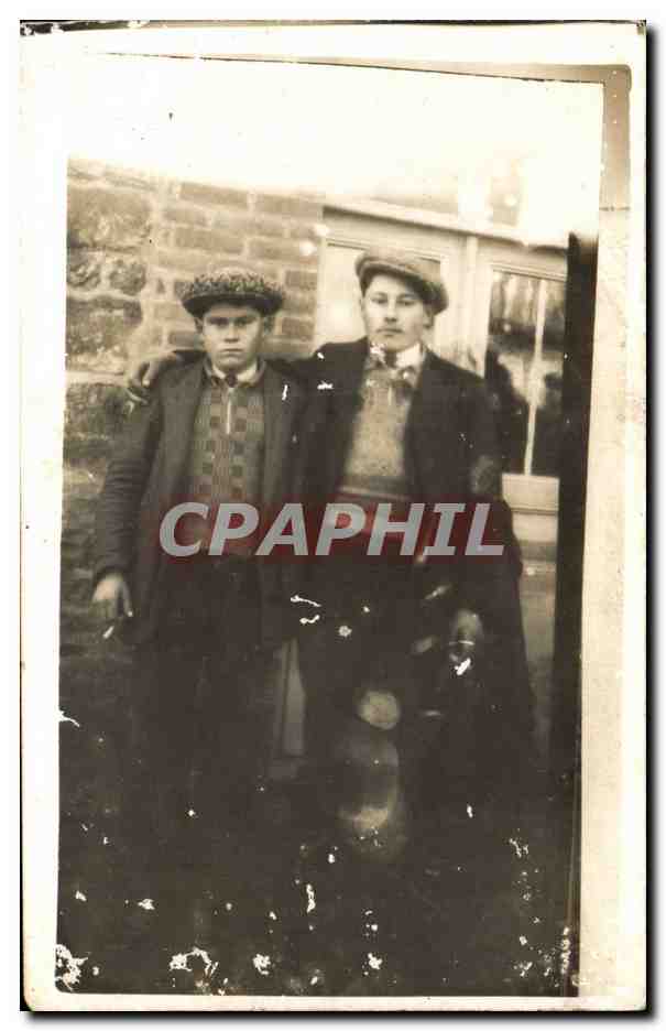 CARTE PHOTO Jeunes garcons