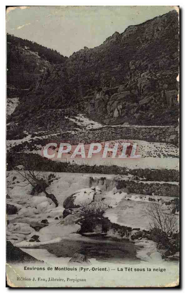 CPA Environs de Montlouis La Tet sous la neige