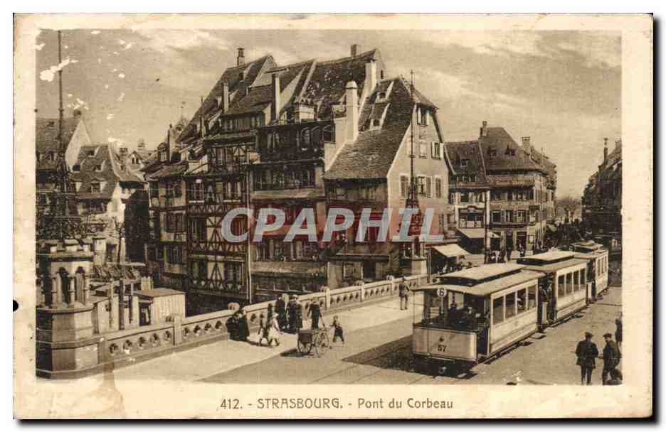 CPA Strasbourg Pont du corbeau