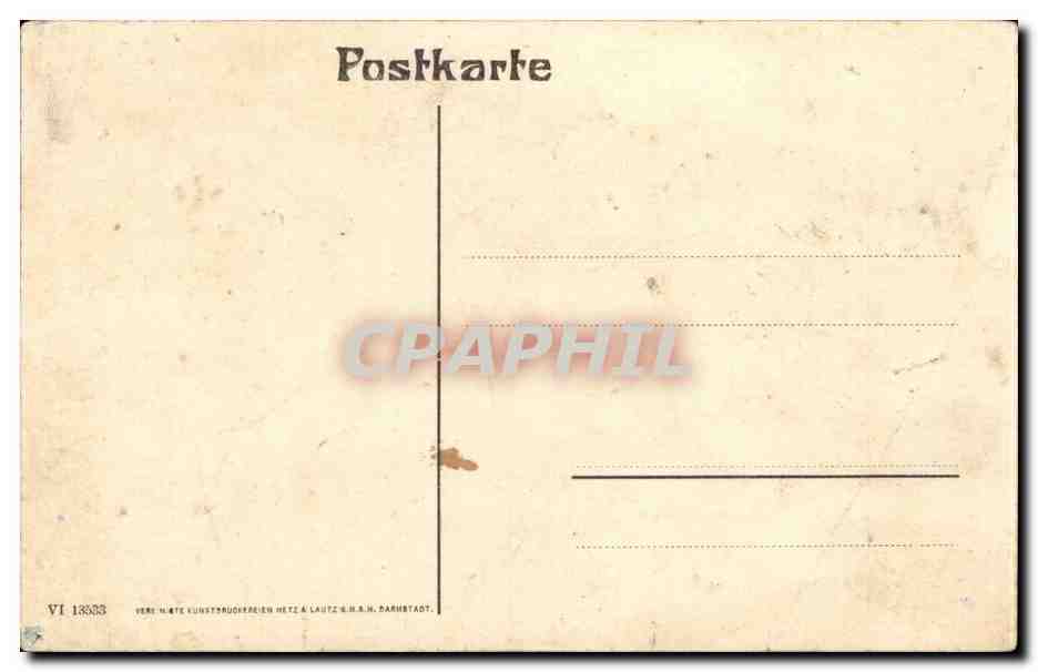 CPA Strassburg Altes Haus  — Rückseite