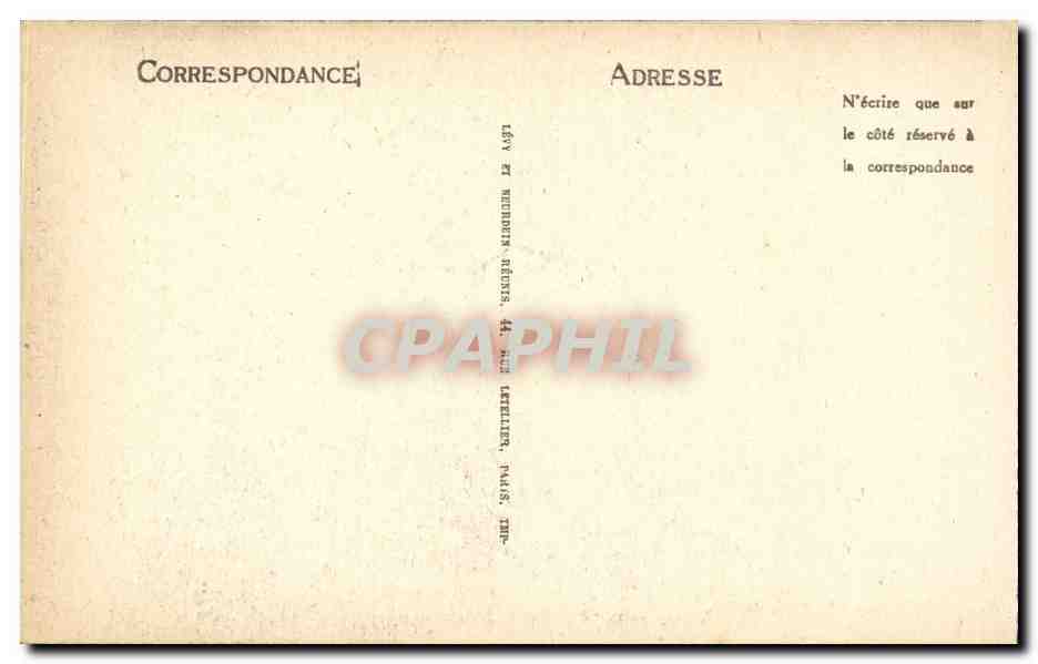 CPA Paris Notre Dame — Verso