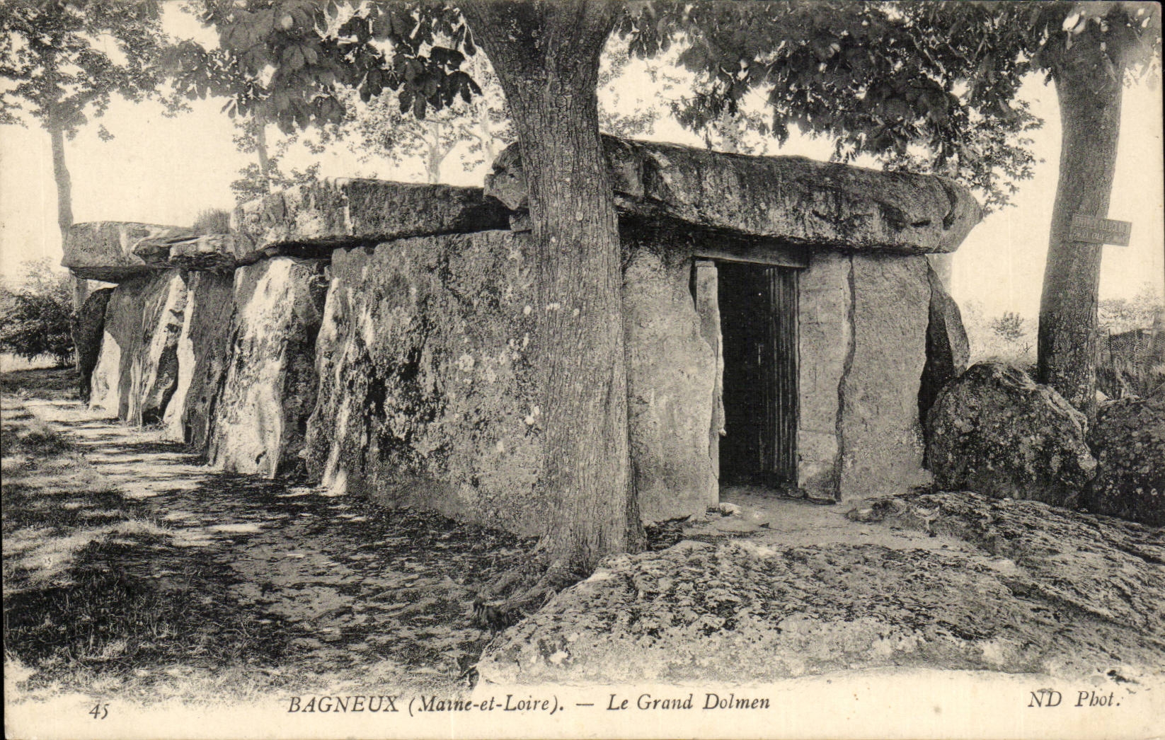 Environs de Saumur CPA Bagneux Le grand dolmen
