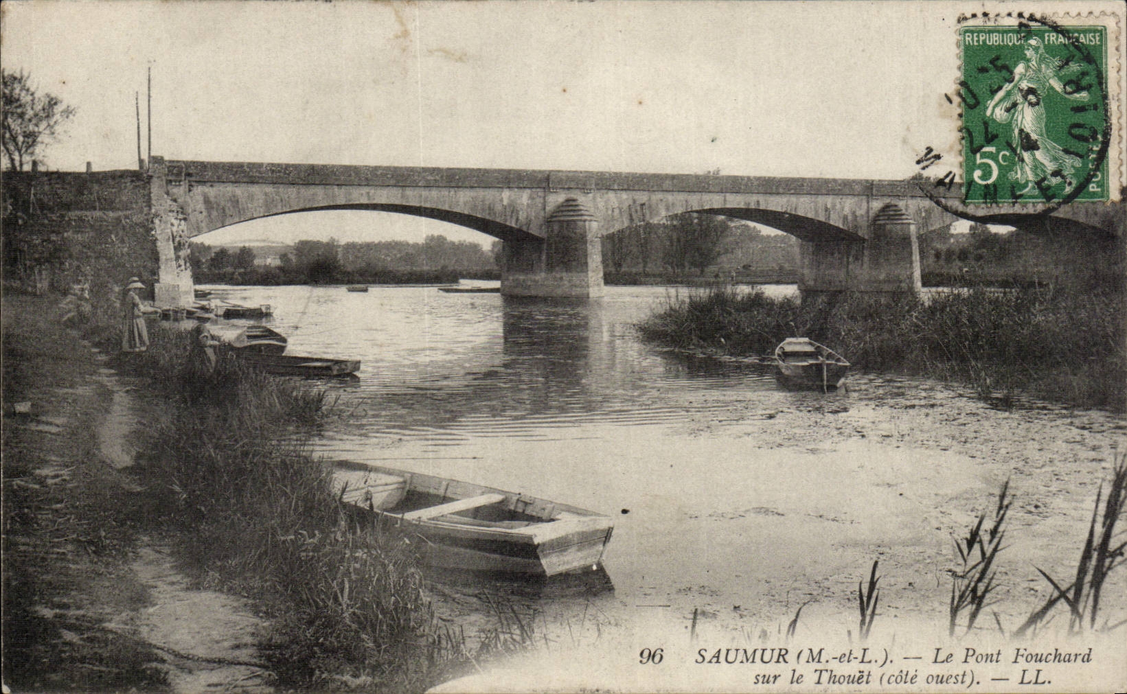 Saumur CPA Le pont Fouchard sur le Thouet
