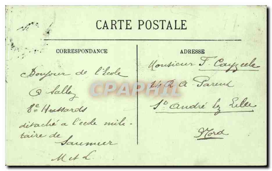 Saumur CPA Le pont Fouchard sur le Thouet — Rückseite