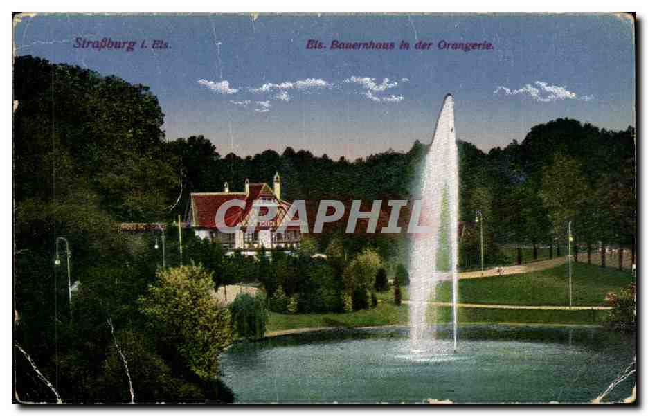 CPA Strassburg Banenhaus in der Orangerie