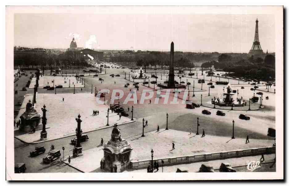 CPSM Paris Place de la Concorde