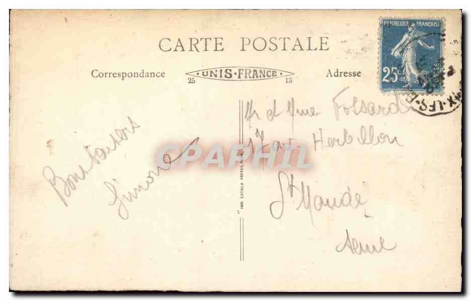 Lac d'Annecy - Saint-Jorioz et la montagne de Veyrier — éditeur non identifié, n° de série 154 — Reverso