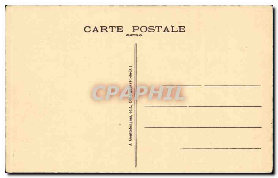 CPA Auvergne Environs du Mont Dore Le lac de Serviere — Verso