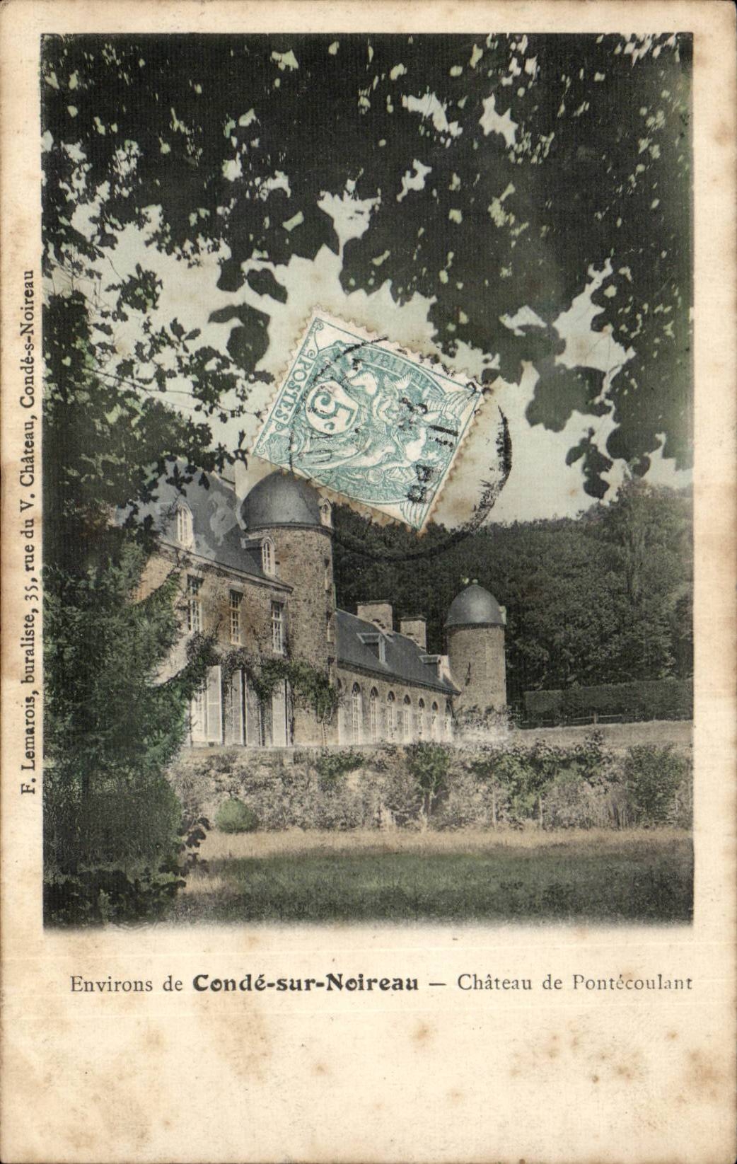 CPA Environs de Conde sur Noireau Chateau de Pontecoulant