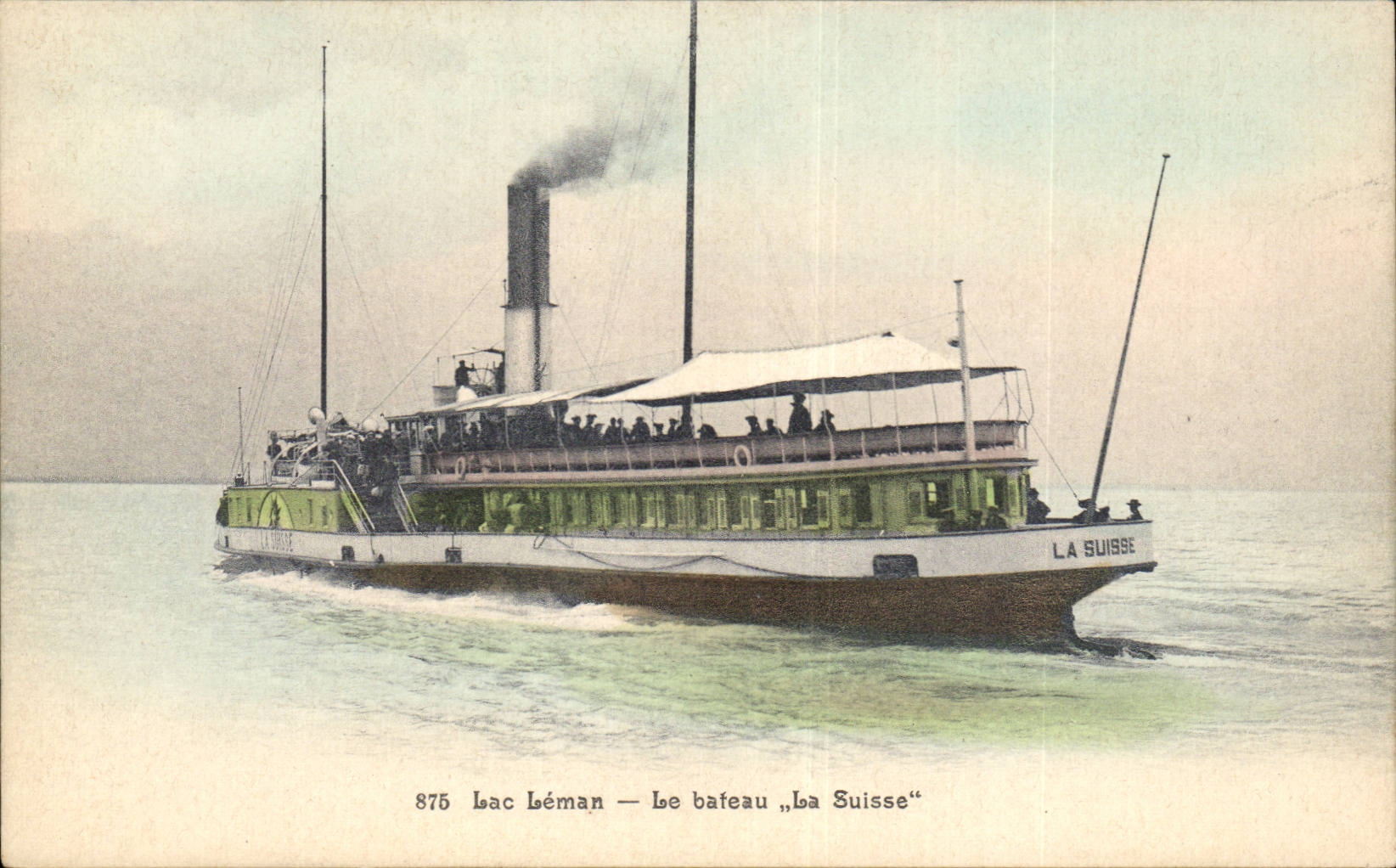 Lac Léman — Le bateau „La Suisse“ — C.T. & Cie à G