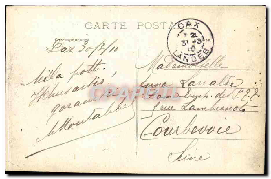 DAX — Courses Espagnoles — 'Lagartijillo Capeaudo' — Edition Ocana, photo, Dax — Rückseite