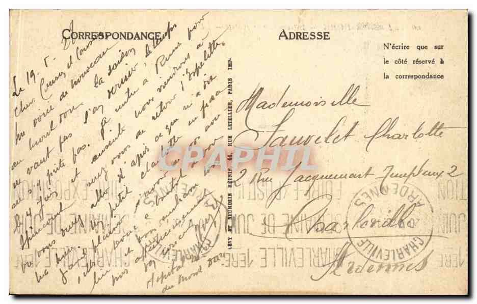 CPA Le Mont Dore International Hotel ane donkey — Rückseite