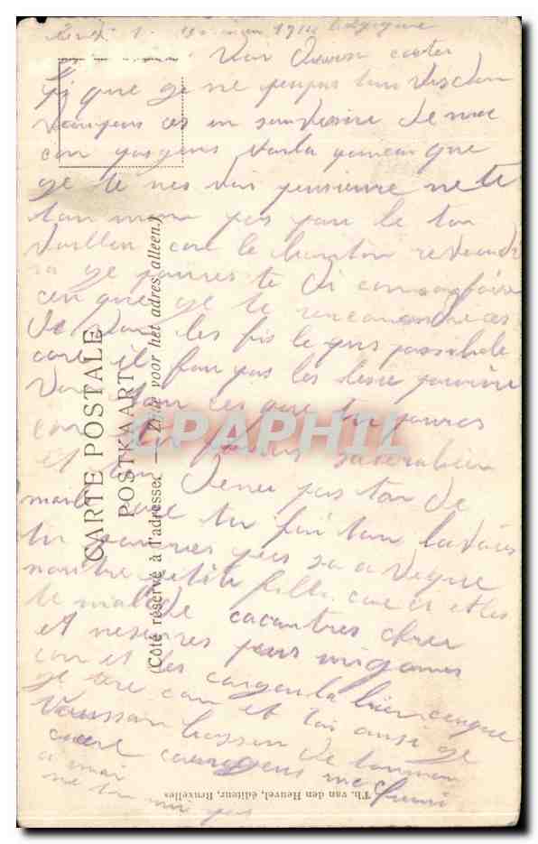 CPA Ypres Ecole d'equitation Cabrade Cheval Horse  — Rückseite