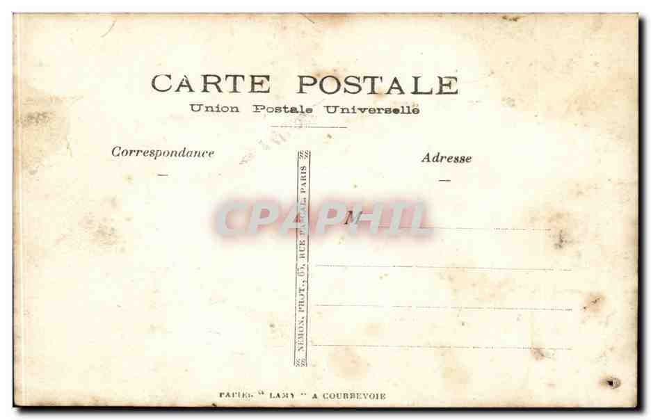 CARTE PHOTO CPA Militaria Regiment  — Verso