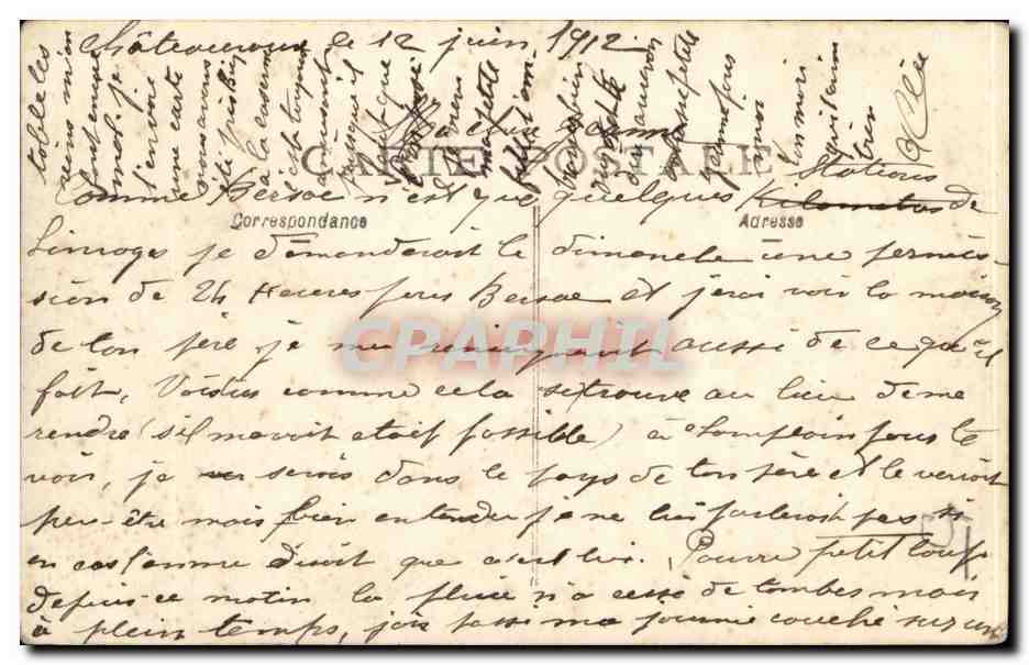 Groupe de soldats — devant une tente militaire — éditeur inconnu — Verso