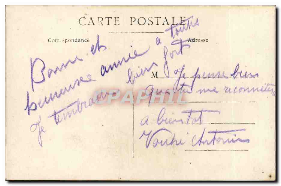 CARTE PHOTO Militaria Poilus  — Verso