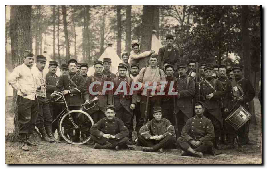 CARTE PHOTO Militaria Regiment VElo 