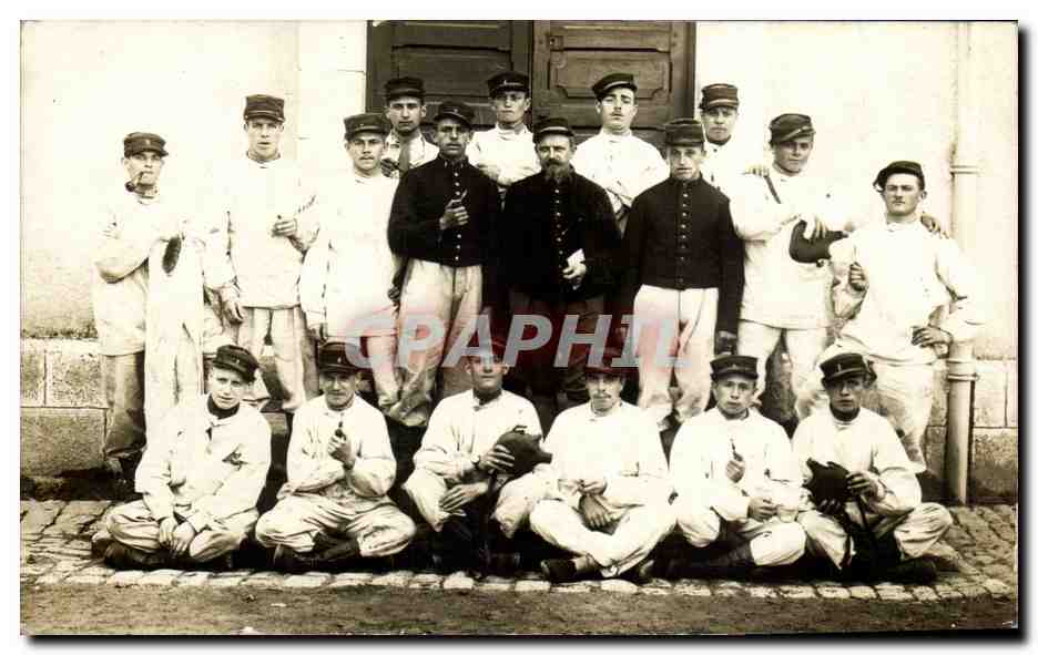 CARTE PHOTO Militaria Regiment 