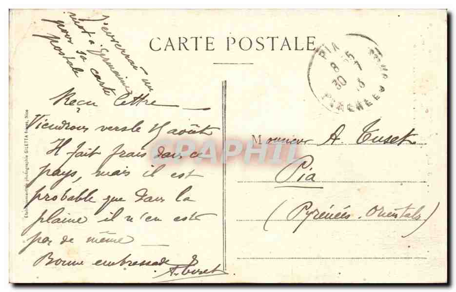 CPA Ligne du sud de la France Annot Tunnel d'Escaffarels — Rückseite