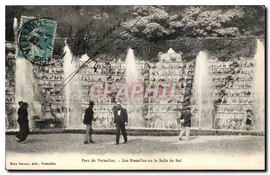 Parc de Versailles — Les Rocailles ou la Salle de Bal — Mme Moreau, édit., Versailles