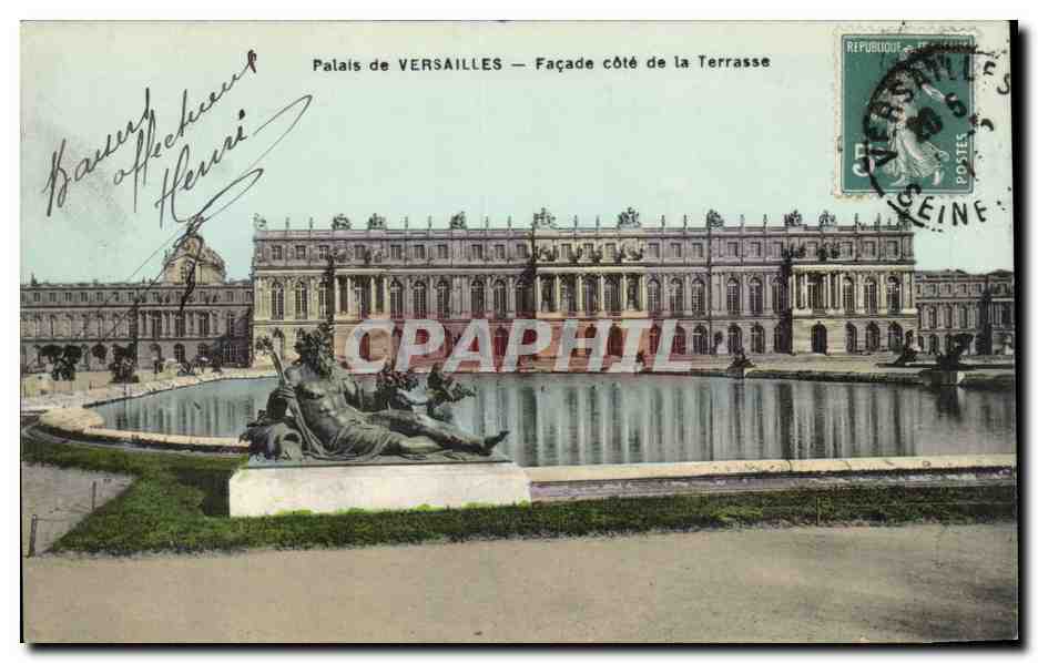 CPA Palais de Versailles Facade cote de la terrasse