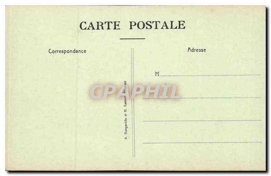 CPA Chemin des Dames La plateau de Californie — Rückseite