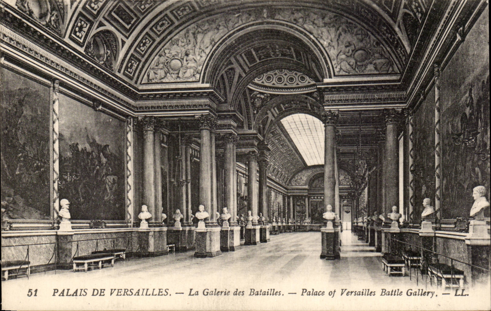 CPA Palais de Versailles La galerie des batailles 