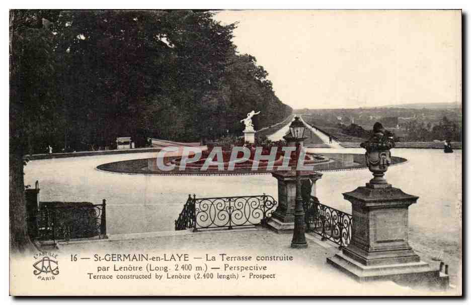 St-GERMAIN-en-LAYE — La Terrasse construite par Lenôtre (Long. 2 400 m.) — Éditeur: Lapetille, Paris