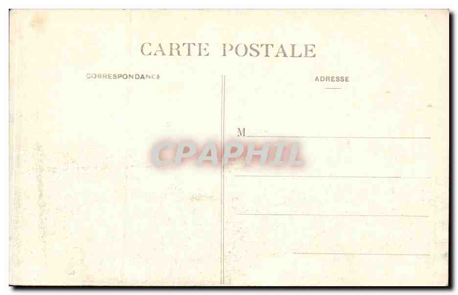 CPA Pau entree du chateau et du parc — Rückseite