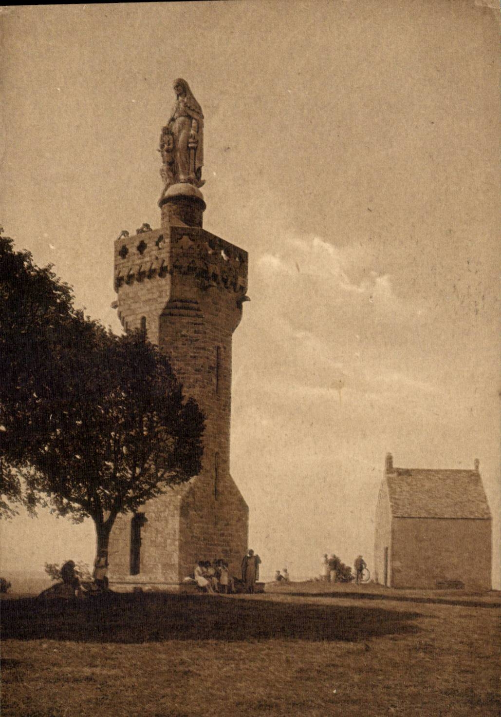 Mont-Dol (I.-et-V.) — La Vierge — La Chapelle — La baie de Cancale — La baie du Mont-Saint-Michel