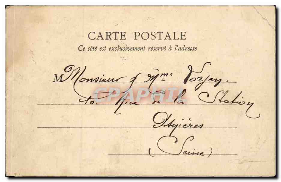 CPA Versailles Le parc Petit Trianon Le moulin  — Verso