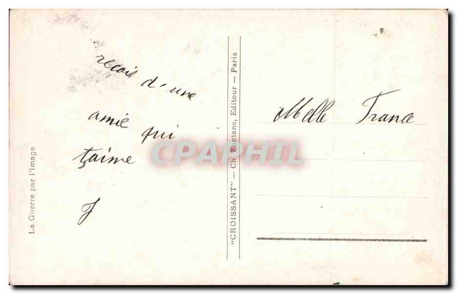 CPA Fantaisie Femme Damin Foch Pau Joffre Gallieni Castelnau Maud'huy Sarrail Miltiaria Marianne — Rückseite