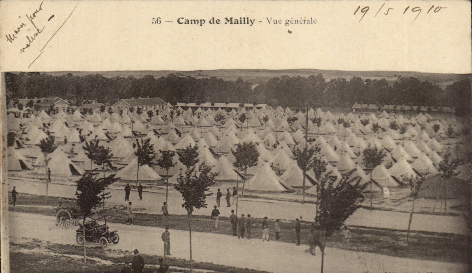 CPA Militaria Camp de Mailly Vue generale