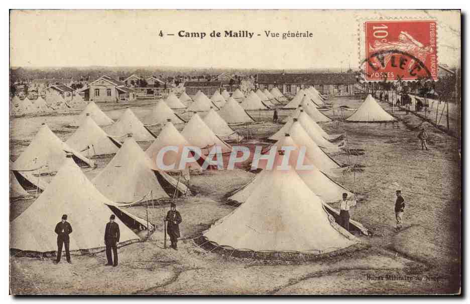CPA Militaria Camp de Mailly Vue generale