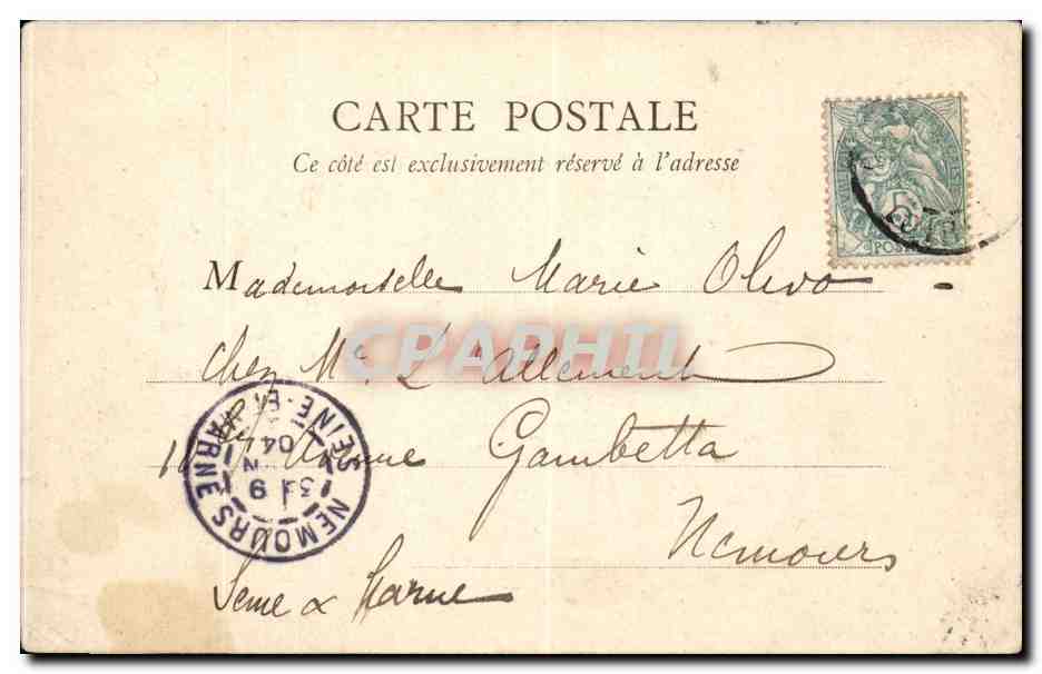 CPA Orleans Place Gambetta — Verso