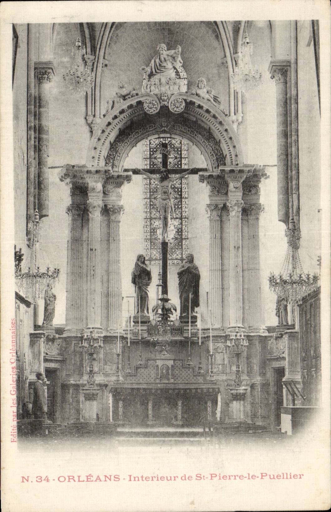 CPA Orleans Interieur de St pierre le Puellier