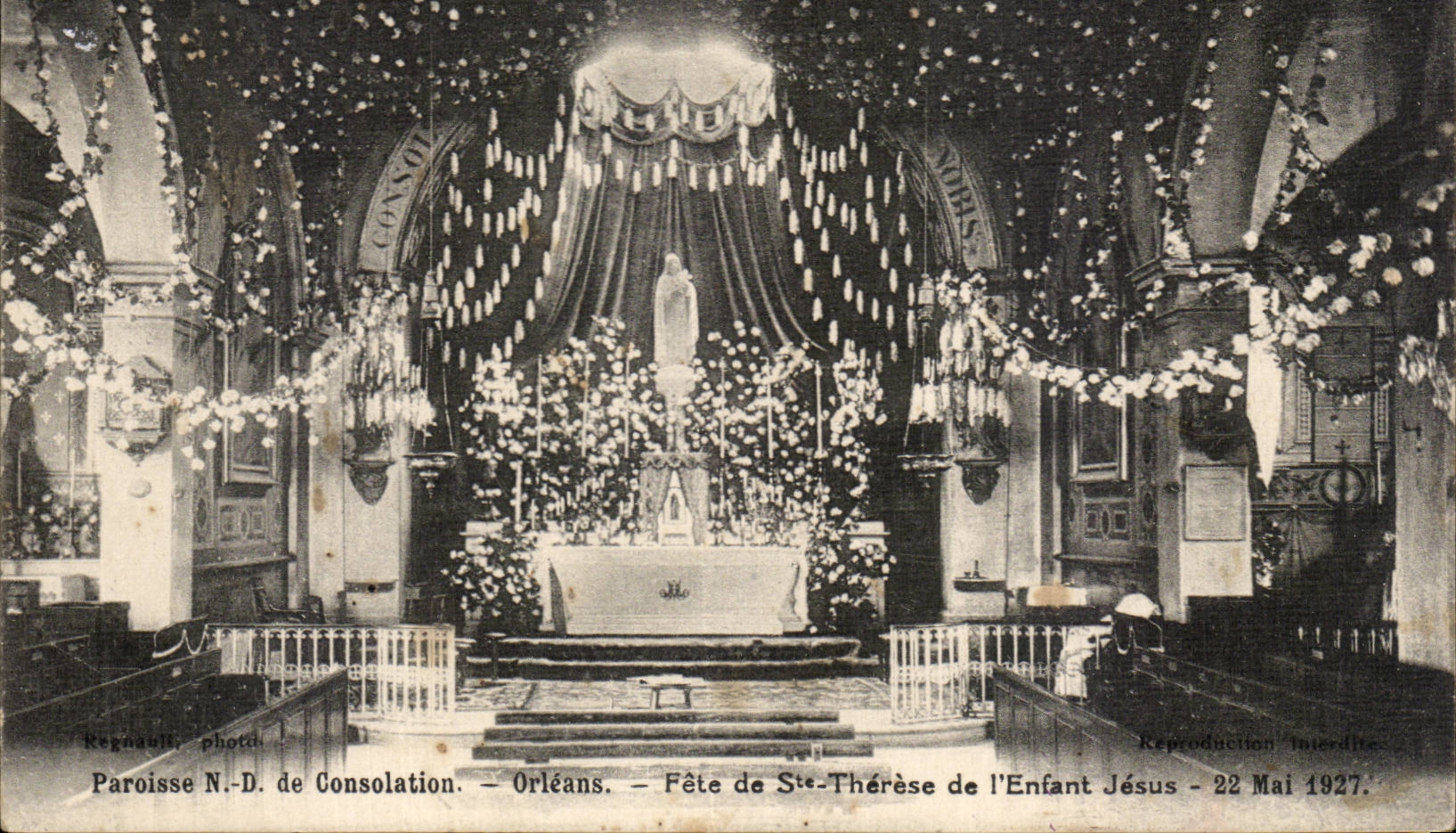 CPA Orleans Paroisse de Nd de la consolation Fete de Ste Therese de l'enfant Jesus