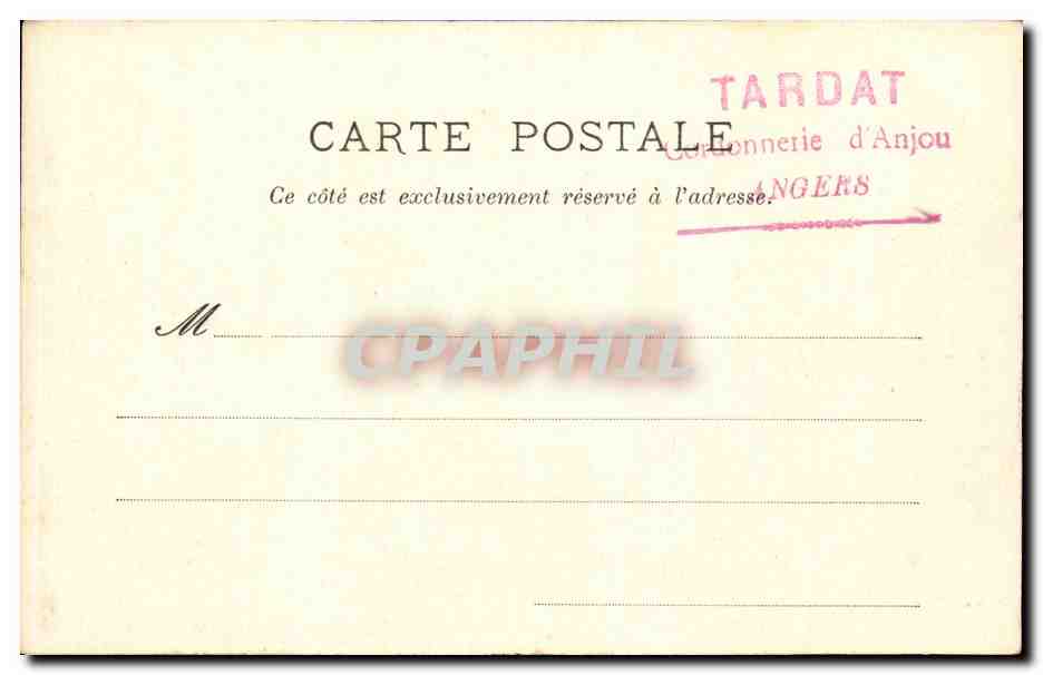 Angers CPA — Rückseite