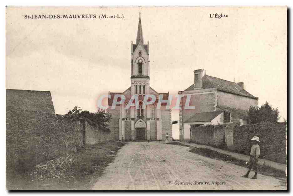 Saint Jean des Mauvrets CPA L'eglise