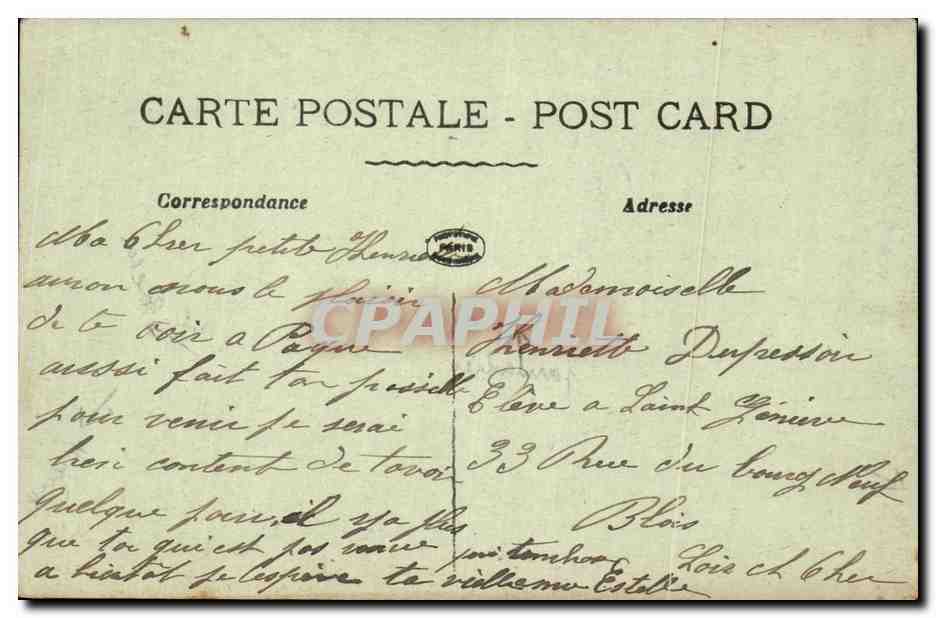 CPA Ruines de Montdidier place Parmentier la statue a ete emportee par les Allemands  — Back
