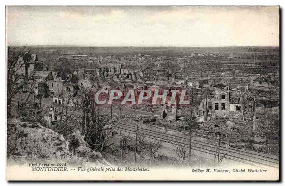 CPA Montdidier Vue generale prise des Montelettes