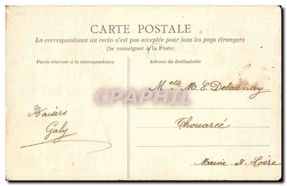 CPA Anjou Coiffe de Saumur et environs ( folklore coiffe costume  — Verso